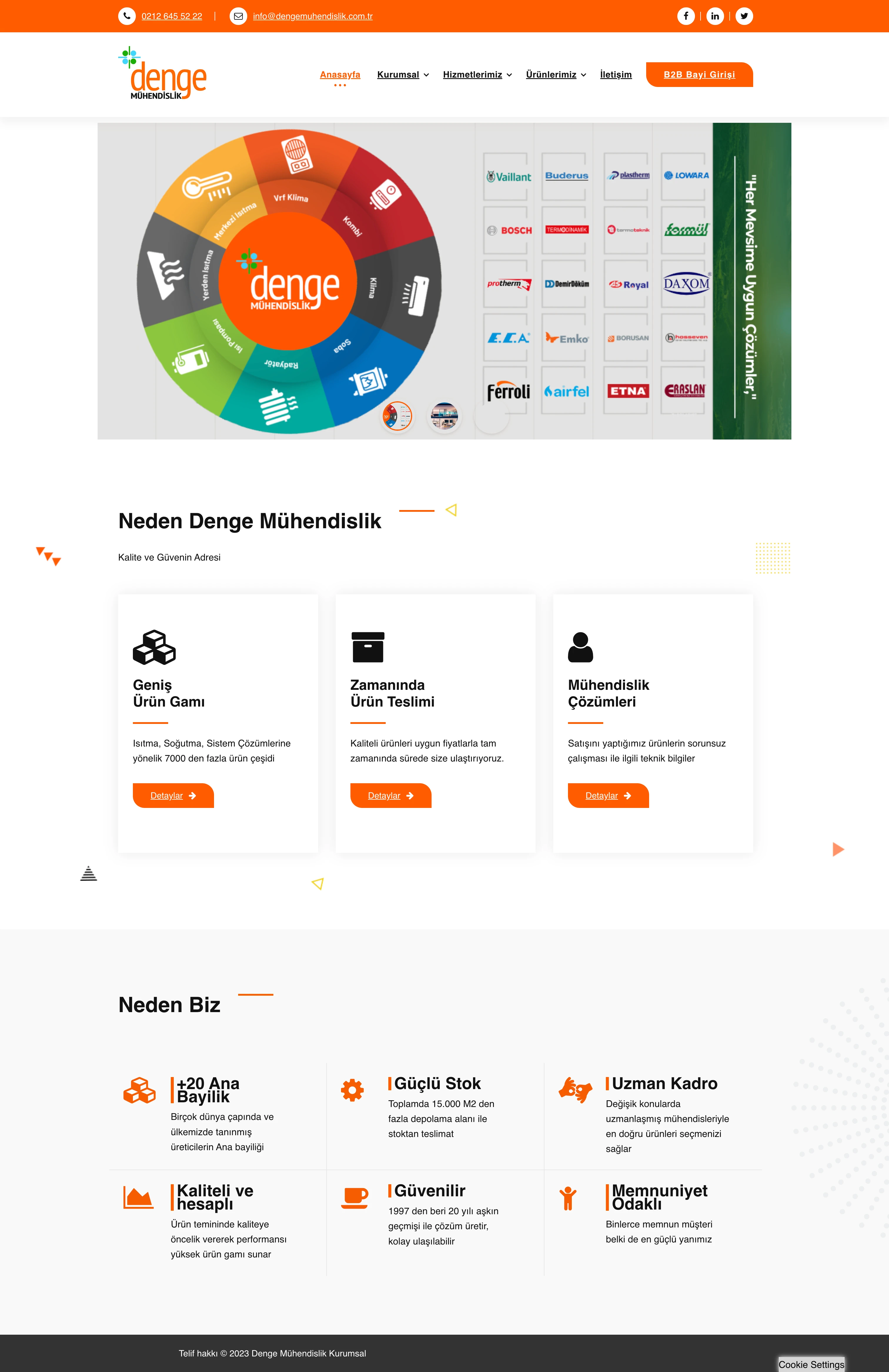 Denge Mühendislik - Kurumsal Web Sitesi